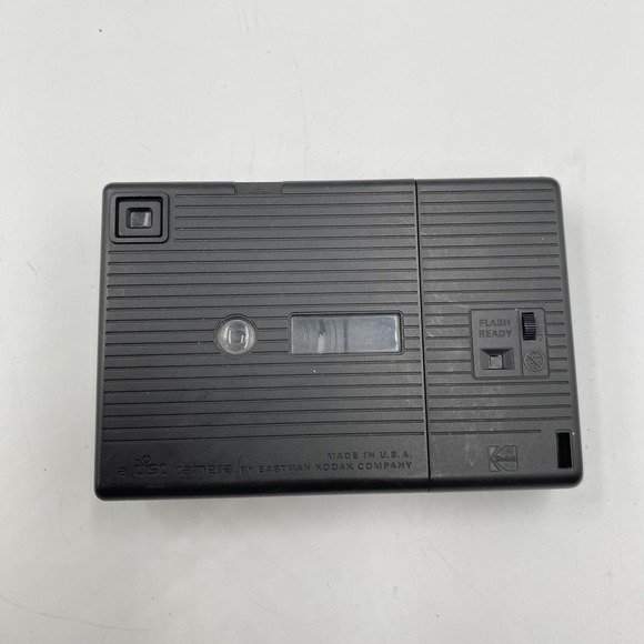 Vintage Kodak Disc 3600 Camera USA Made 1980s Disc Film Point Shoot Flash Tested - Picture 2 of 12